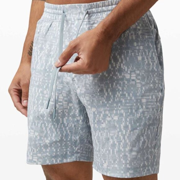 lululemon athletica Other - Lululemons Men Bowline Shorts 8" Mesh Super Structure Blue Cast Multi MEDIUM